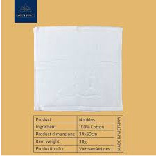 Set 20 khăn lau đa năng cotton của hàng không
