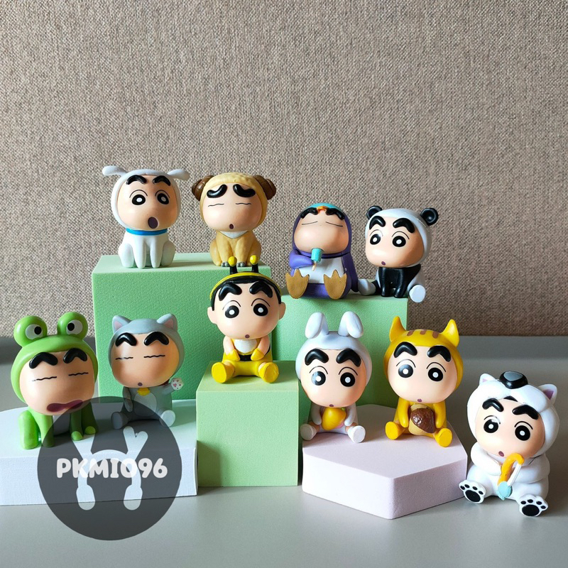 Mô hình Shin chan Cậu bé bút chì Cosplay động vật 6cm Sinh chan Gashapon