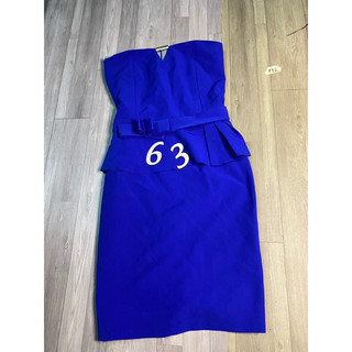 2hand đầm cúp ngực xanh eo 63 192