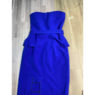 2hand đầm cúp ngực xanh eo 63 192