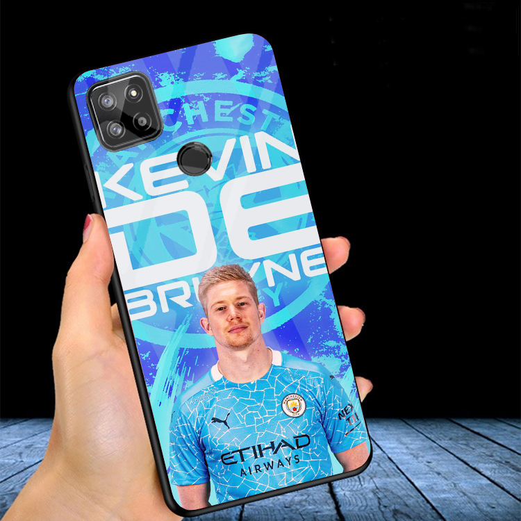 Ốp Lưng REALME C12, C15 ,C25, C25S,C21Y,C25Y Mặt lưng kính 3D cao cấp, in hình Cầu thủ bóng đá
