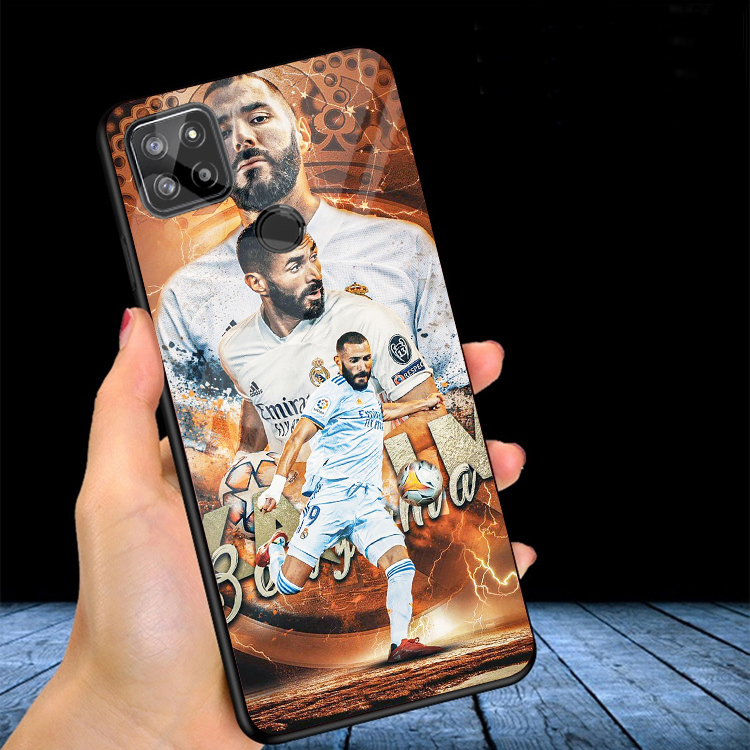 Ốp Lưng REALME C12, C15 ,C25, C25S,C21Y,C25Y Mặt lưng kính 3D cao cấp, in hình Cầu thủ bóng đá
