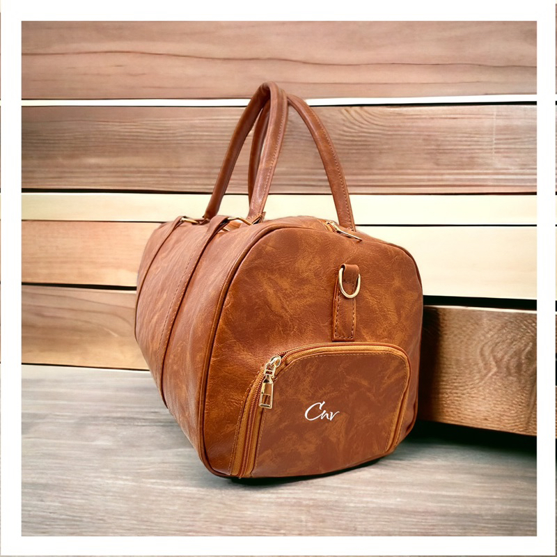 Túi du lịch đa năng, da trơn size 55 có dây đeo chéo, đa năng có thể gấp gọn, chất liệu da dày bền đẹp và thời trang