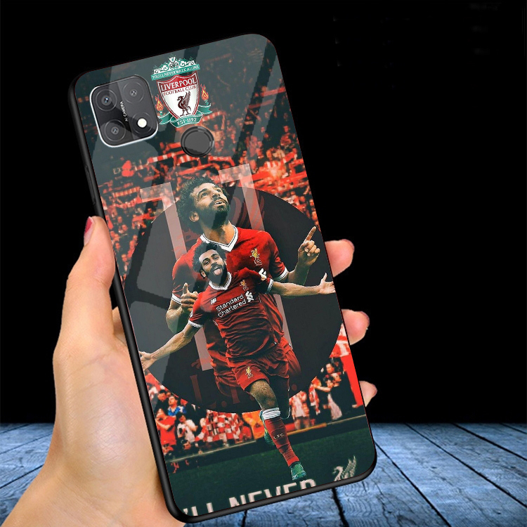 Ốp Lưng OPPO A15/A15s Mặt lưng kính 3D cao cấp, in hình Cầu thủ bóng đá