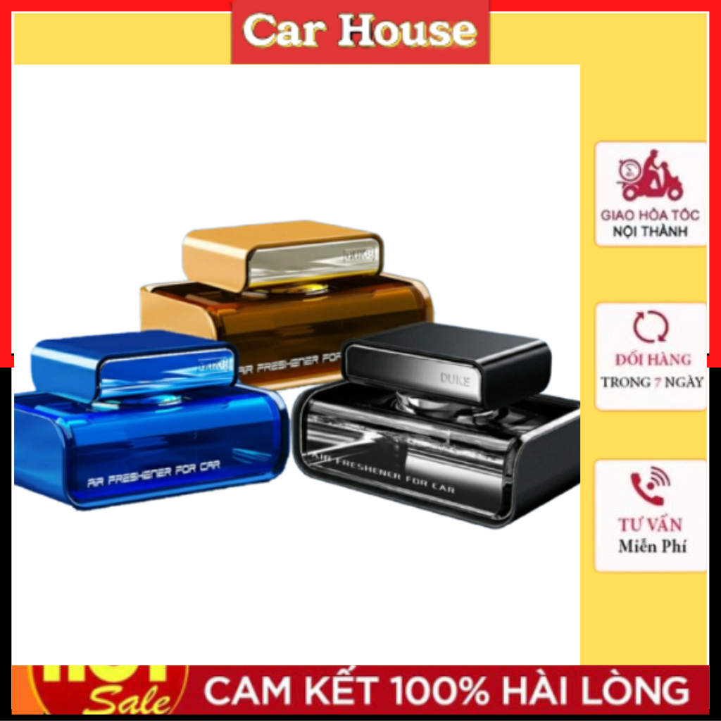 Nước Hoa Để Taplo Xe Ô Tô Cao Cấp Duke Nhập Khẩu Chính Hãng - Hương Tự Nhiên - Khử Mùi Hôi - Chống Say Xe