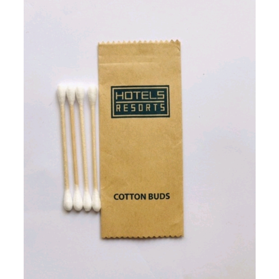 Tăm bông khách sạn, nhà nghỉ , loại 5 que[combo 100 tép)