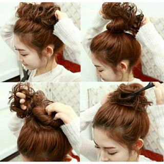 búi tóc giả thời trang cho nữ
