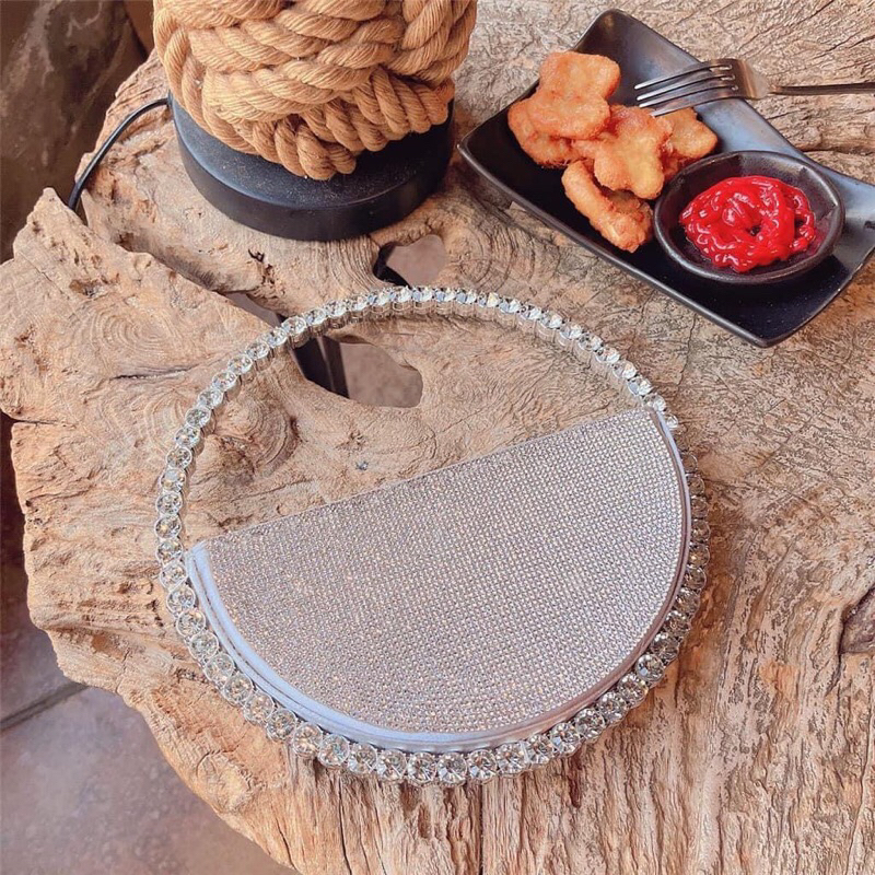 Túi xách đá tròn thời trang nữ