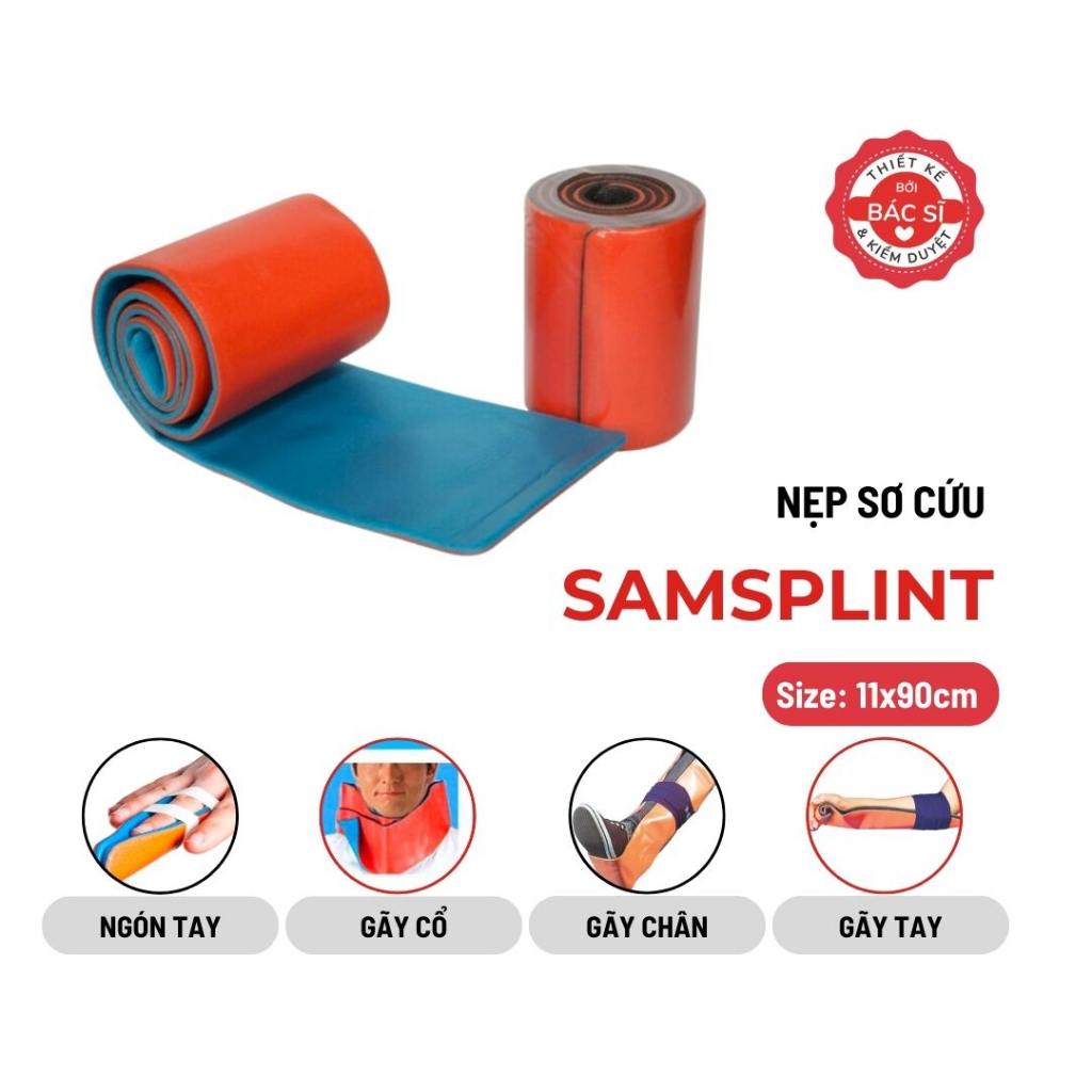 NẸP GÃY XƯƠNG, NẸP BÓ BỘT, NẸP CAO CẤP SIZE 11X90CM