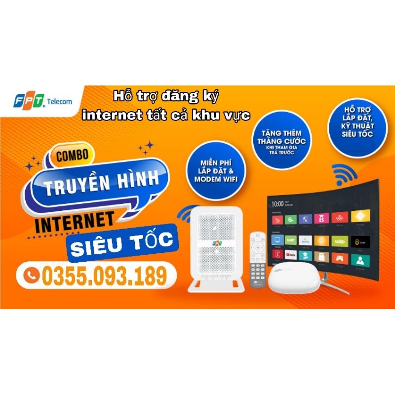 Combo internet và truyền hình FPT