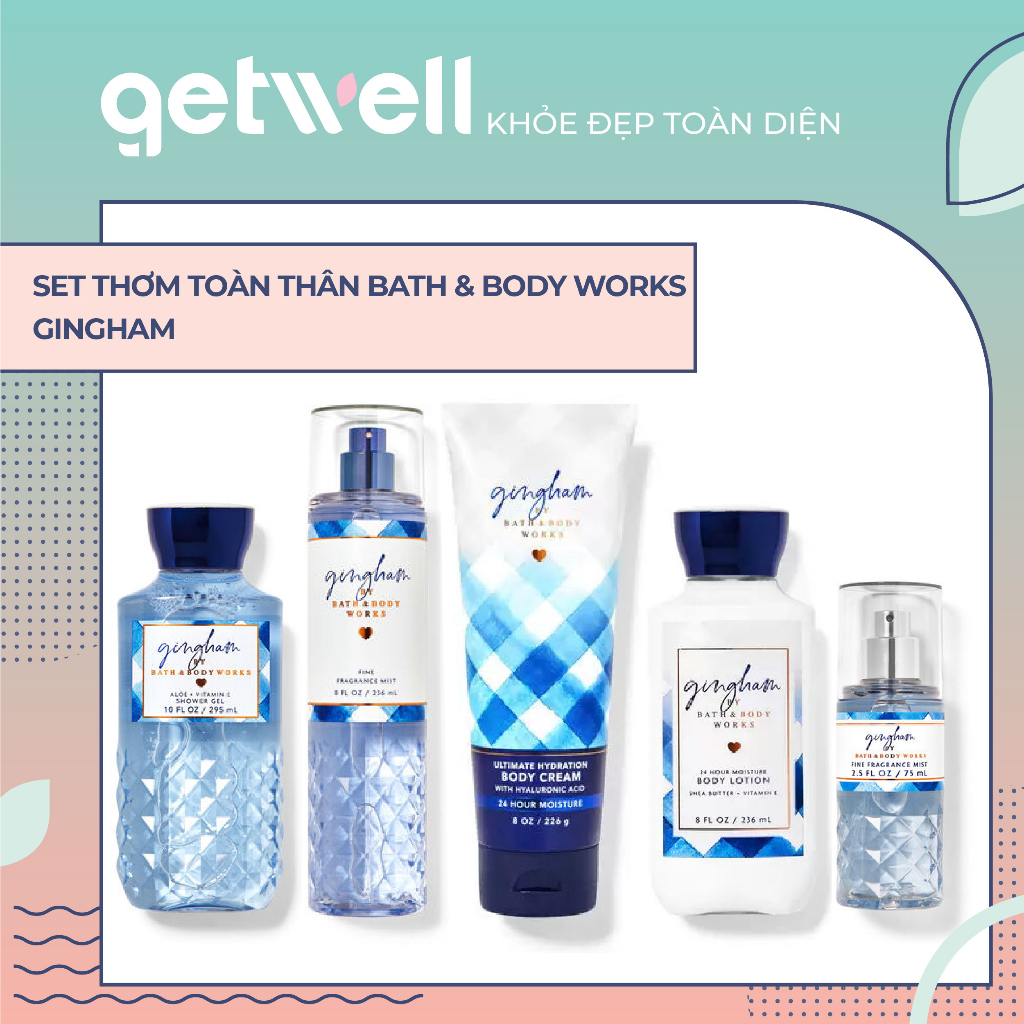 GINGHAM | Sản Phẩm Tắm Dưỡng Xịt Thơm Toàn Thân Bath & Body Works