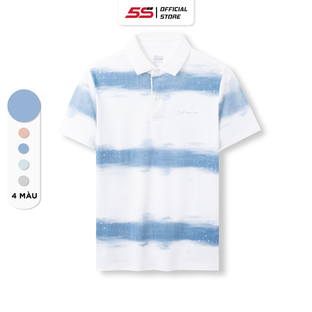 Áo Polo Nam 5S, Chất Liệu Cotton Cao Cấp, Mềm Mịn, Thoáng Mát, Thiết Kế Trẻ Trung, Phong Cách (APC23024)
