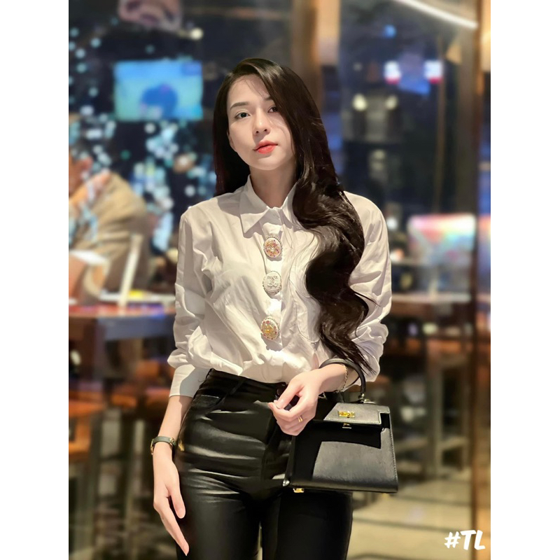 Sơ mi Cha.Nel 3 cúc siu cấp