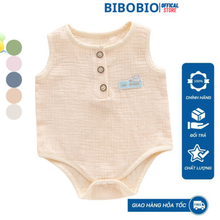 Body chip xô muslin cho bé trai và bé gái sơ sinh từ 3-12kg, hàng đẹp cao cấp