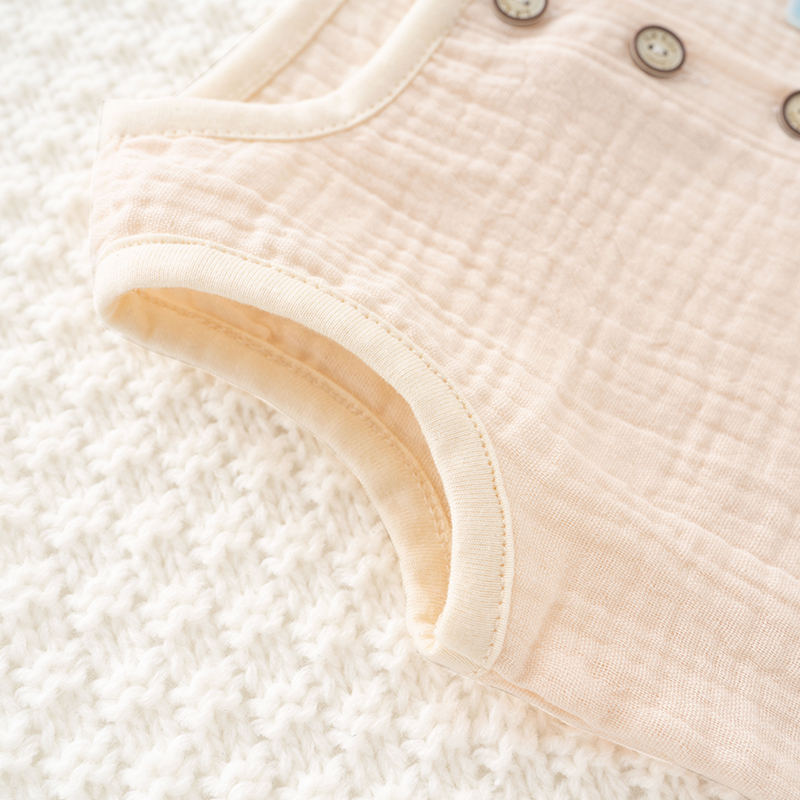 Body chip xô muslin cho bé trai và bé gái sơ sinh từ 3-12kg, hàng đẹp cao cấp