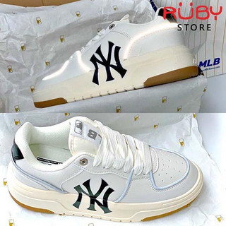 Giày Thể Thao MLB Chunky Liner New York Yankees NY Đen đế nâu hot trend 2023 Sc cho nam nữ