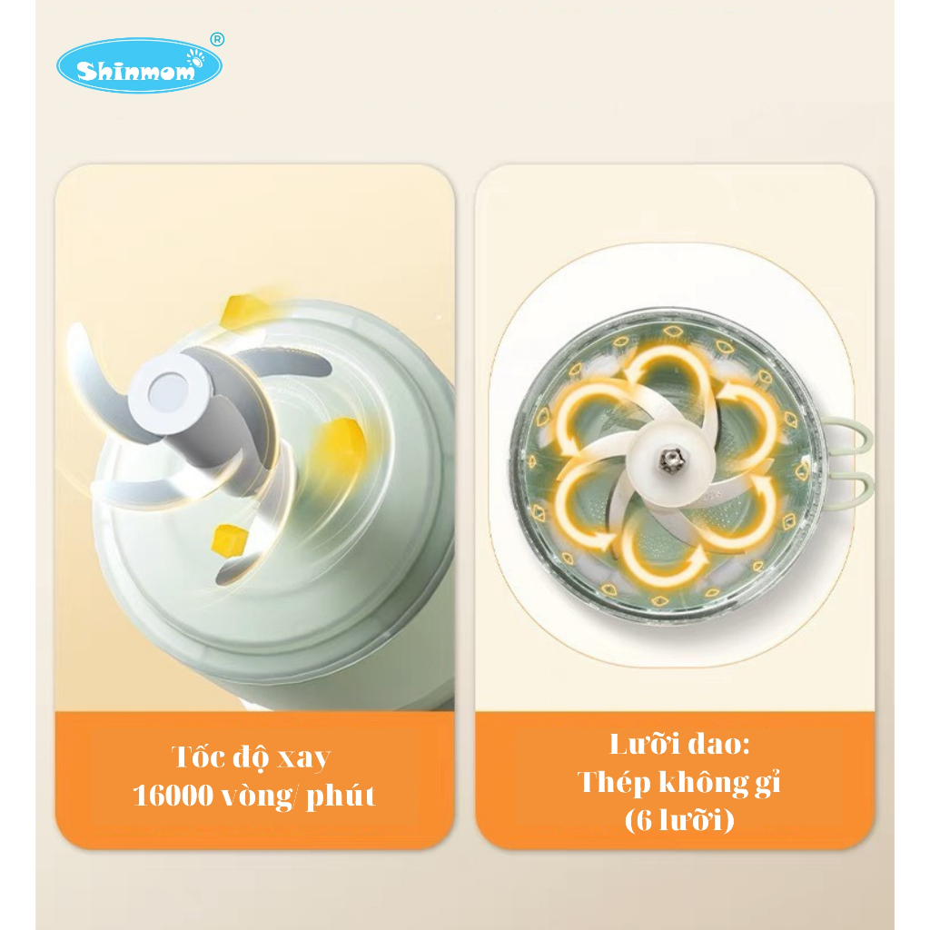 Máy xay ăn dặm đa năng SHIMOM 300ml