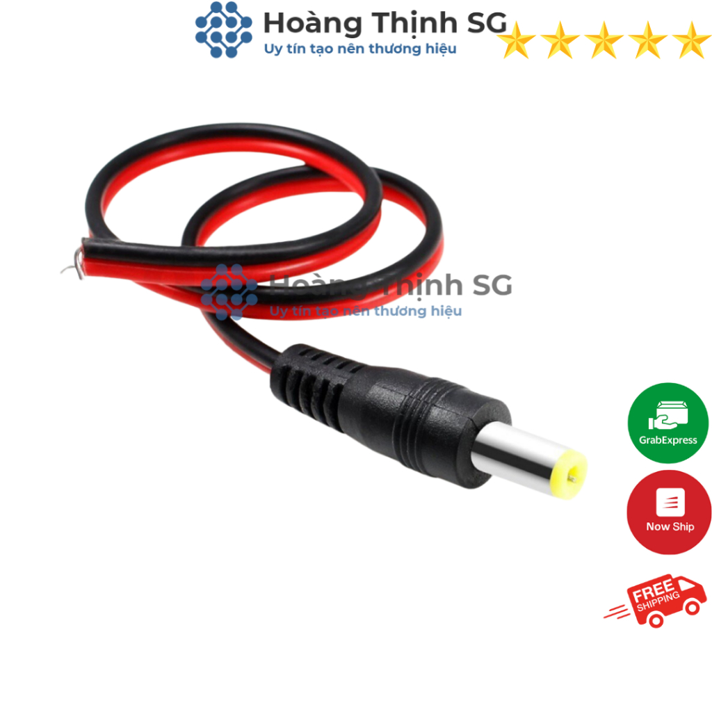 Dây Jack Nguồn DC 5.5x2.1mm Jack DC, Dây rắc nguồn Camera , Chuyên dùng cho Camera