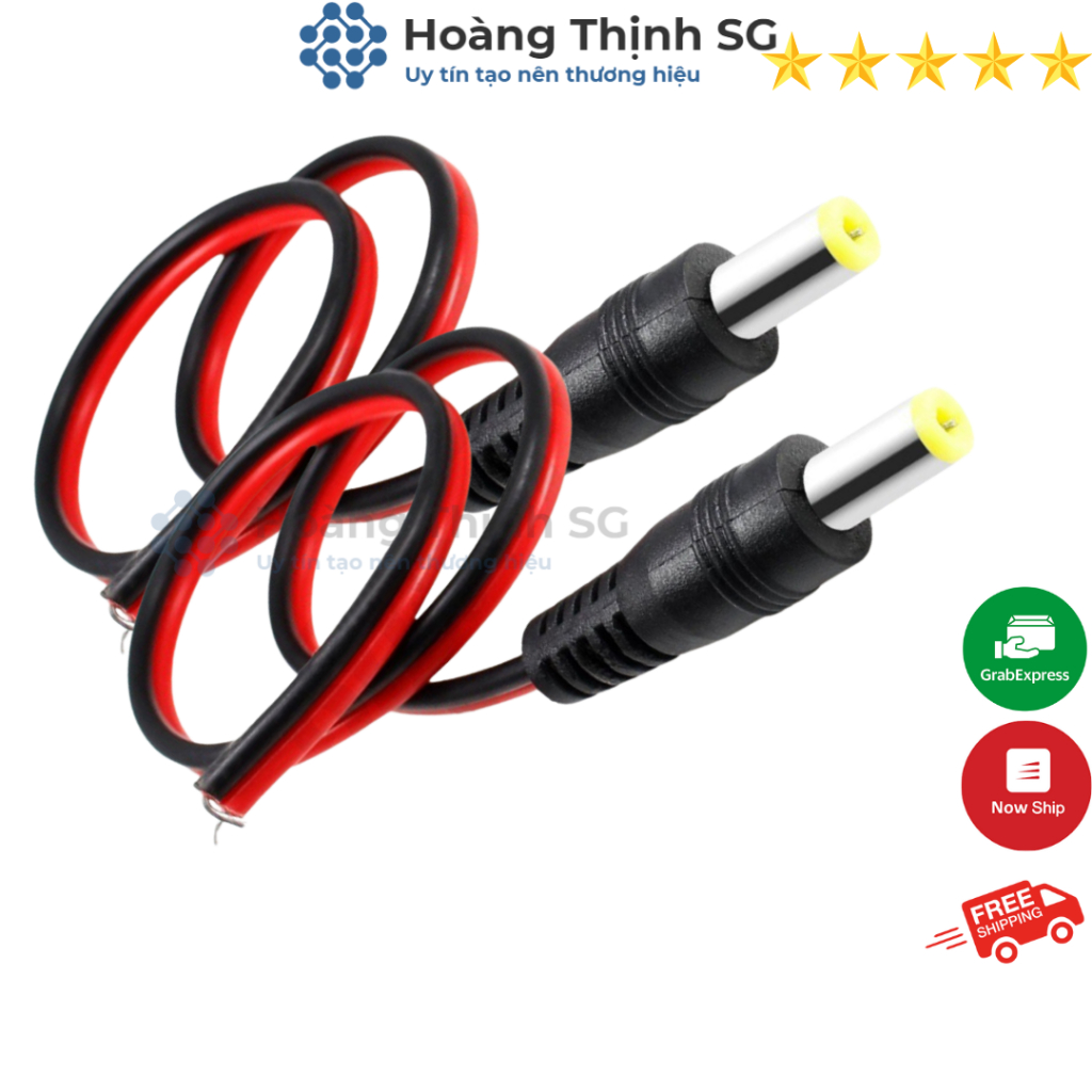 Dây Jack Nguồn DC 5.5x2.1mm Jack DC, Dây rắc nguồn Camera , Chuyên dùng cho Camera