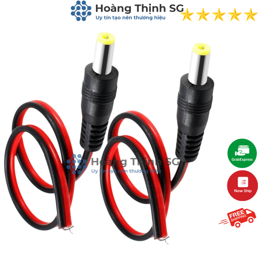Dây Jack Nguồn DC 5.5x2.1mm Jack DC, Dây rắc nguồn Camera , Chuyên dùng cho Camera