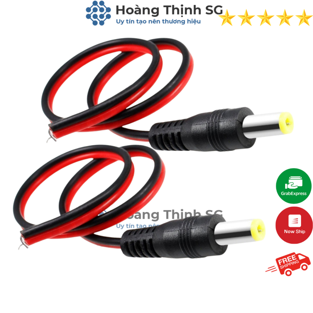 Dây Jack Nguồn DC 5.5x2.1mm Jack DC, Dây rắc nguồn Camera , Chuyên dùng cho Camera