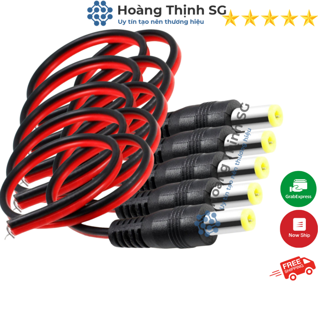 Dây Jack Nguồn DC 5.5x2.1mm Jack DC, Dây rắc nguồn Camera , Chuyên dùng cho Camera