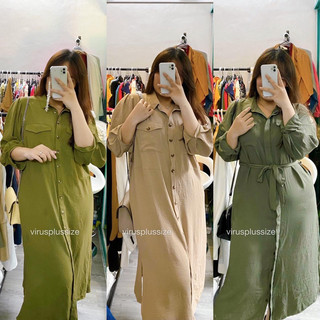 [virusplussize]Đầm somi Primark chất voan,form suông rộng bigsize