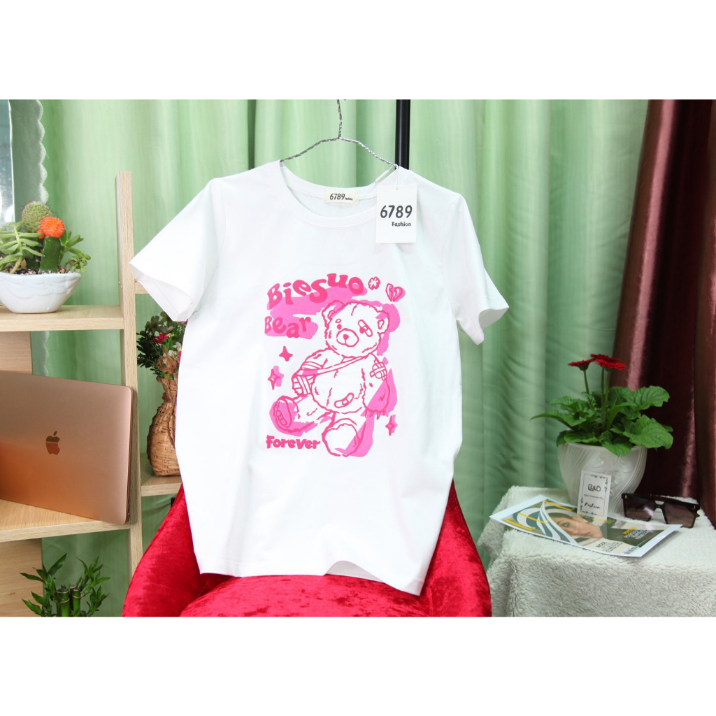 Áo Thun Nữ Thái Lan Cao Cấp , Áo Phông Thái Chữ Nổi Shop Vải Thái Xịn Đẹp Êm Mịn
