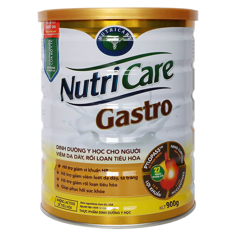 Sữa Nutricare Gastro Cho Người Bệnh Dạ Dày 900G.