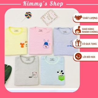Bộ noubaby kẻ tay dài cho bé trai bé gái vải sợi tăm tre bamboo mềm mại, nhẹ nhàng kimmy’s shop