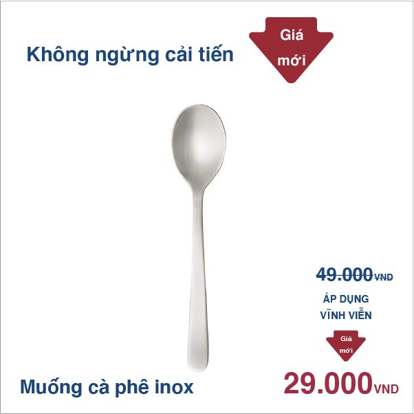 MUJI MUỖNG INOX / S 13.5CM