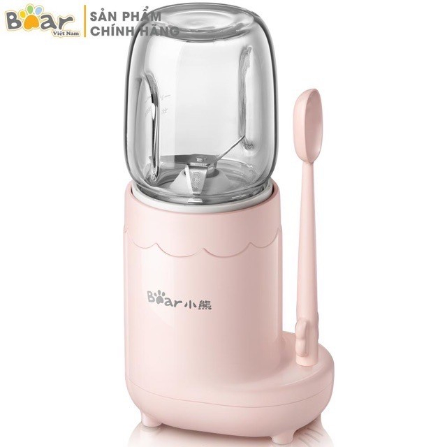 Máy 3 Cối Cho Bé Ăn Dặm Mini Đa Năng Cầm Tay Bear LLJ C04J1, xay Thịt, sinh tố, xay tiêu, hoa quả, thực phẩm, BH 12th