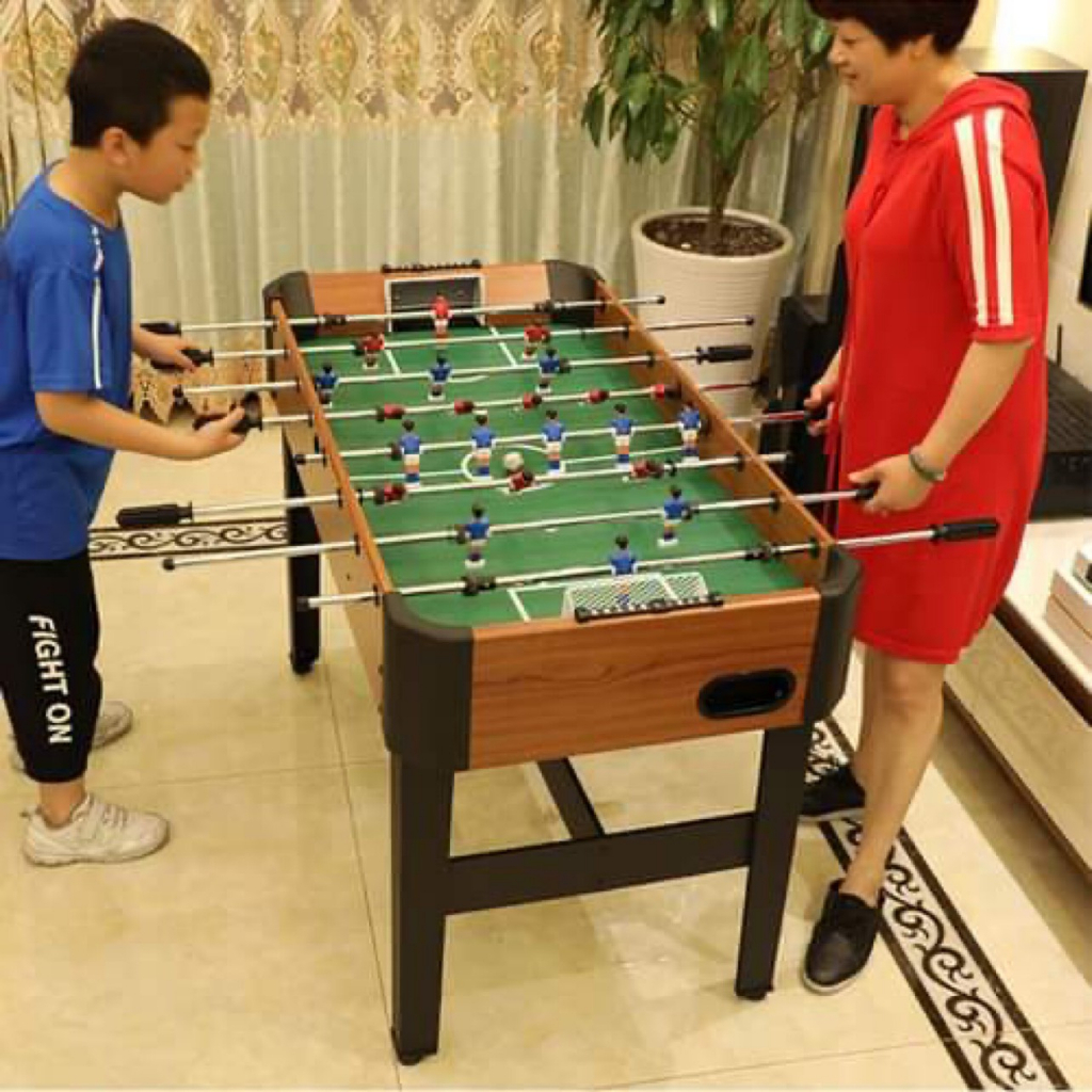 Bàn Bi Lắc Bóng Đá Cỡ Lớn 1,2m, Banh Bàn Foosball Mini Oxford Wooden 1m2 Thi Đấu Gia Đình, Văn Phòng, Kinh Doanh Haanana