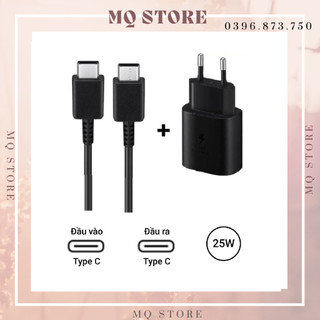 Bộ sạc type c pd 25w samsung ep-ta800n ( 2 đầu type c