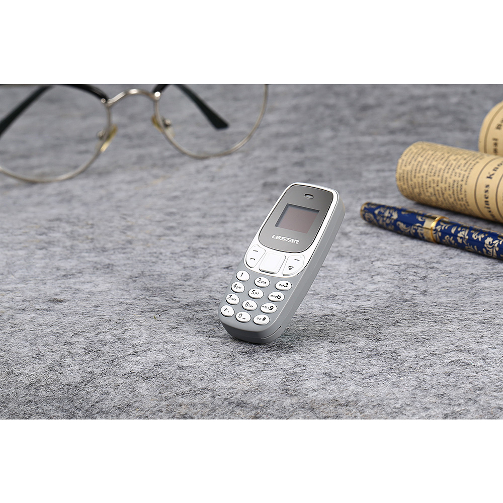 Điện thoại mini L8STAR siêu nhỏ 2 sim 2 sóng thay đổi giọng nói kết nối bluetooth nghe nhạc mp3 có khe cắm thẻ nhớ