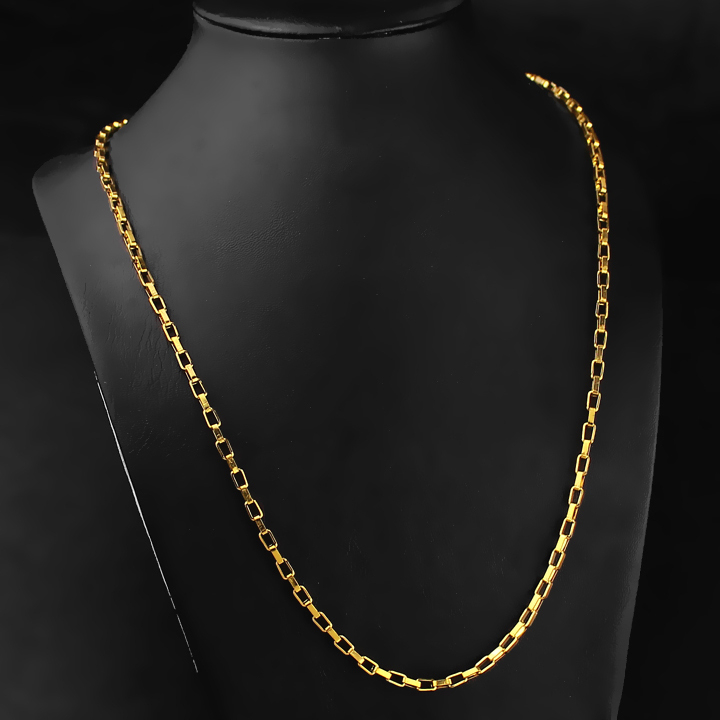 Dây chuyền titan nam cao cấp thời trang đẹp thép không gỉ kiểu hình vuông PT JEWELRY kích cỡ 3mm PTDCNA169