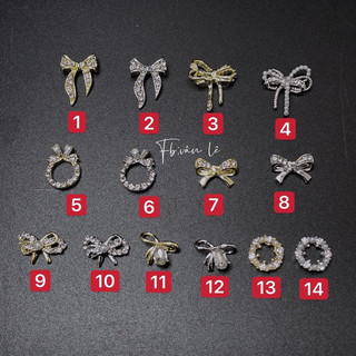phụ kiện đá hình charm trang trí móng tay nail
