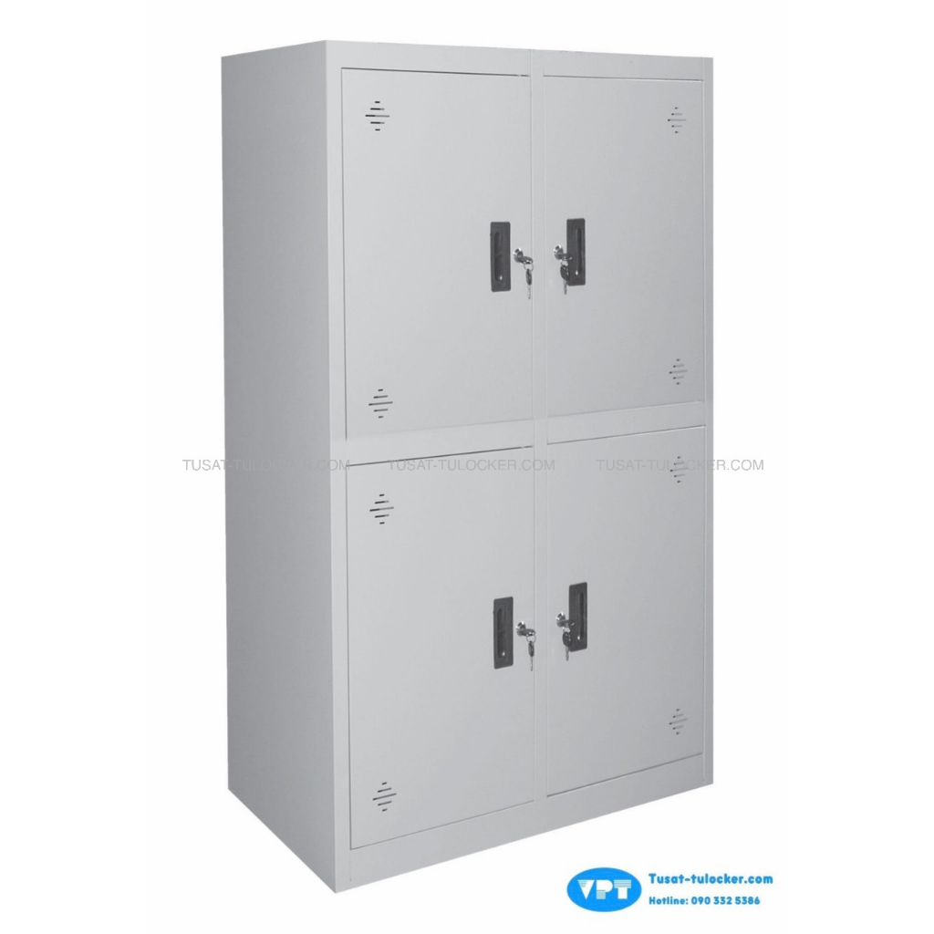 Tủ Hồ Sơ Văn Phòng 4 cánh VPT 09-A4, Tủ Hồ Sơ 4 Ngăn Sơn Tĩnh Điện Cao Cấp