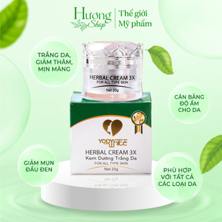 Kem dưỡng trắng da ban ngày 3x yody white phương anh, kem face herbal cream 3x - hương shop