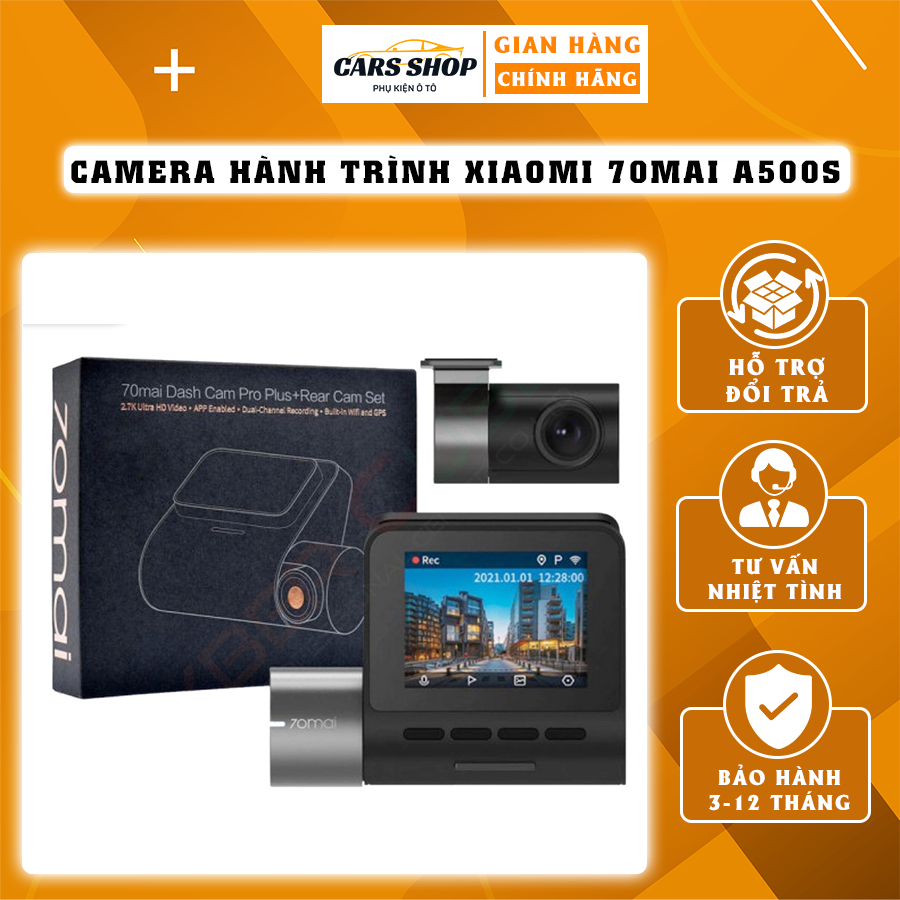 Camera Hành Trình Xiaomi 70mai A500S - Camera Hành Trình Cars Shop Siêu Nét