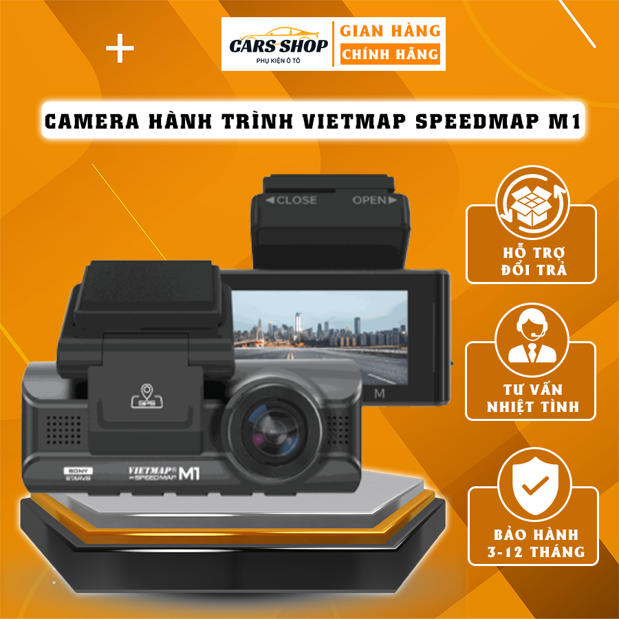 Camera Hành Trình VIETMAP SPEEDMAP M1 - Camera Hành Trình Cars Shop Cho Ô Tô Hiển Thị Và Cảnh Báo Tốc Độ