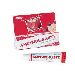 Gel bôi nhiệt miệng Amcinol-paste - Hộp 1 tuýp 5g - Mekophar