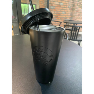 Ly Starbucks Cold Cup 16Oz (473ml) Stainless Steel Black_N