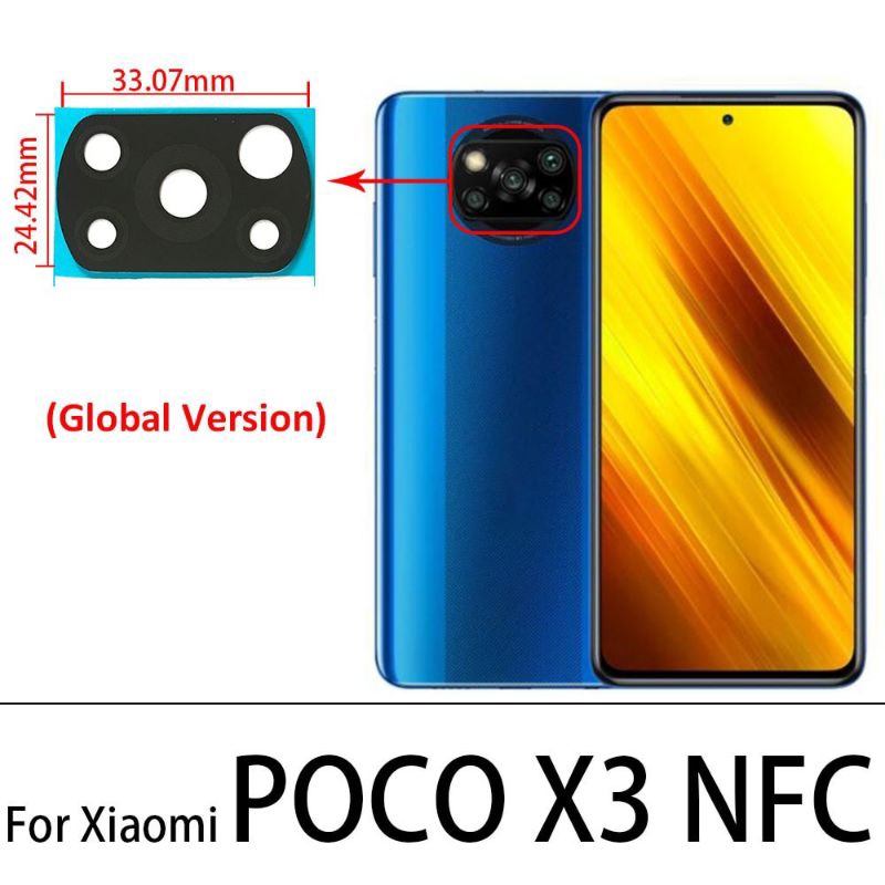 Kính Camera Xiaomi Poco X3 , Poco X3 NFC , Poco X3 Pro