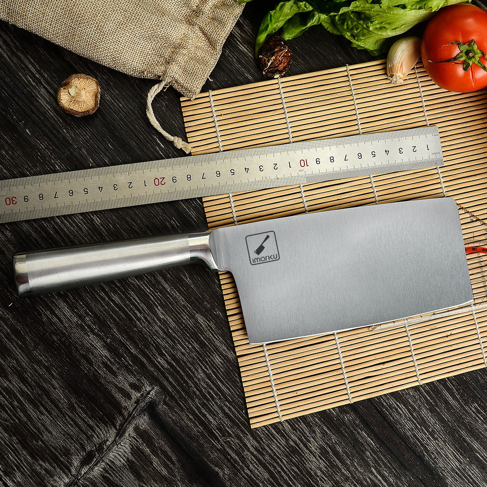 Dao phay chặt Imarku Usa bằm thái thịt dài 29cm độ dày dao 2.0 mm cán inox 430 lưỡi thép carbon 3cr13