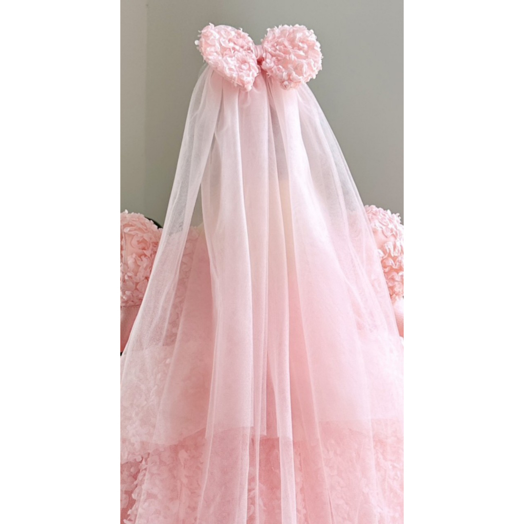 Voan cài đầu cô dâu