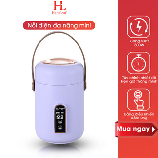 Nồi điện đa năng mini HL, nấu cơm,cháo, hầm dung tích 0.8L màn hình cảm ứng led có chức năng hẹn giờ