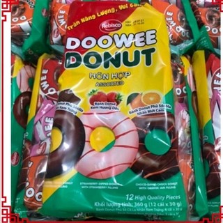 🍊 bánh donut doowee hỗn hợp 12 cái