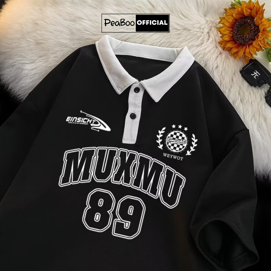 [Mã BMLT35 giảm đến 35K đơn 99K] Áo Phông Polo Unisex PEABOO Mã PL MUXMU Local Brand Form Rộng Cổ Đẹp Chất Cotton Nam Nữ | BigBuy360 - bigbuy360.vn