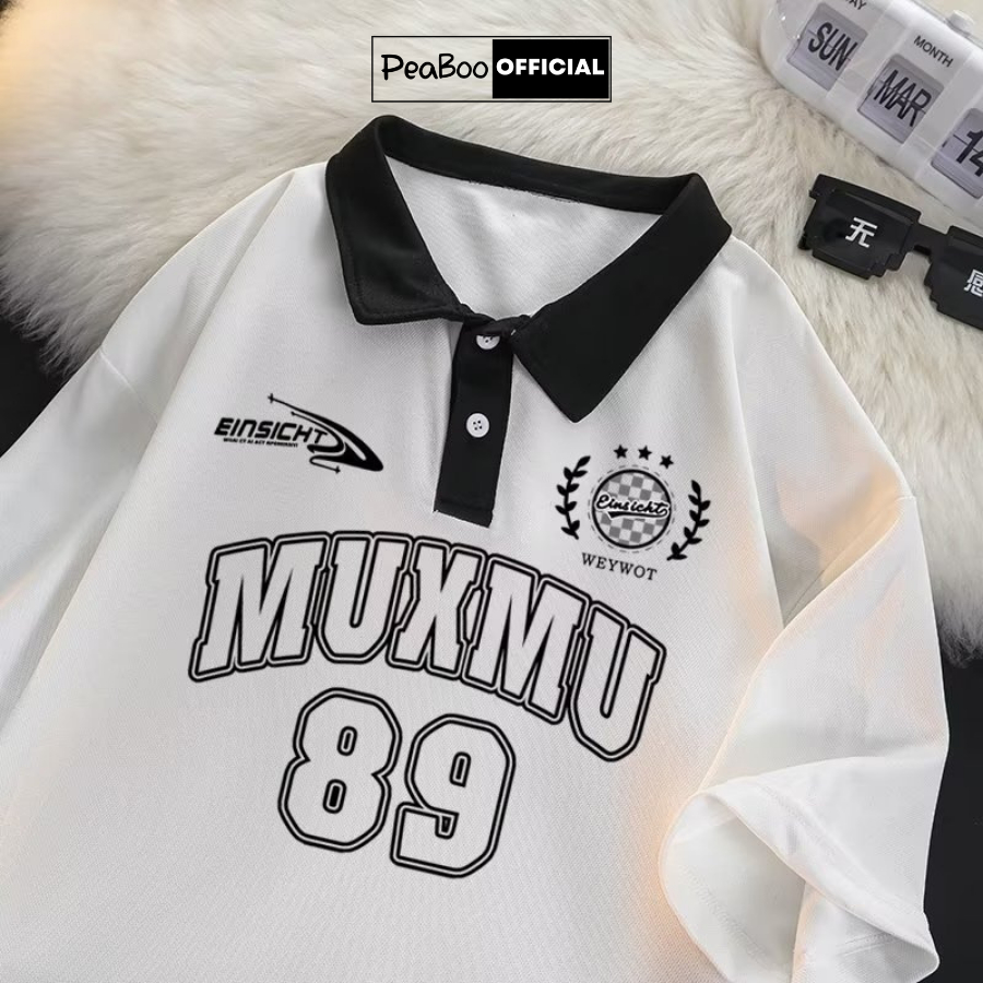 [Mã BMLT35 giảm đến 35K đơn 99K] Áo Phông Polo Unisex PEABOO Mã PL MUXMU Local Brand Form Rộng Cổ Đẹp Chất Cotton Nam Nữ | BigBuy360 - bigbuy360.vn
